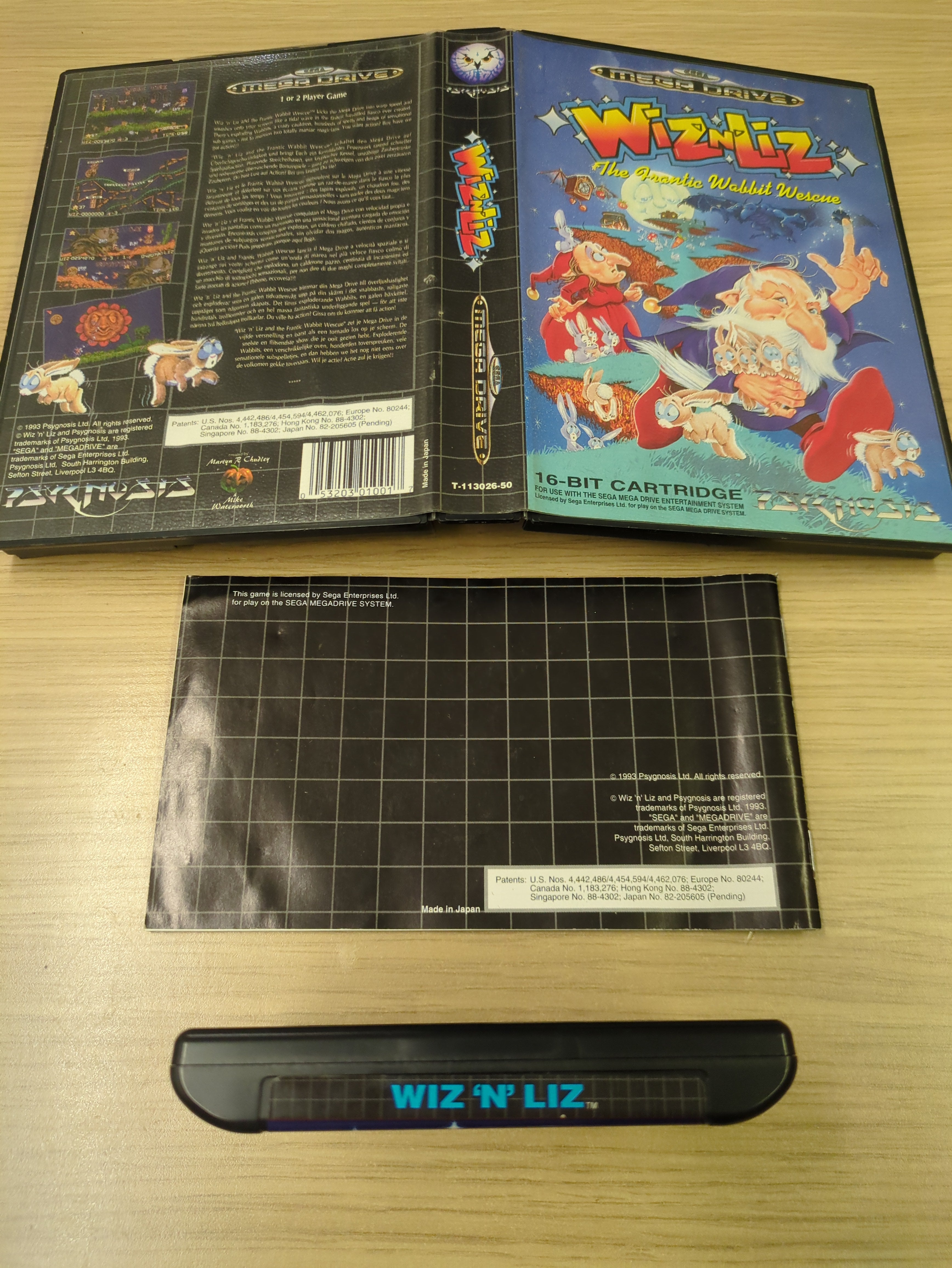Wiz 'N' Liz Sega Mega Drive game Wiz 'N' Liz Sega Mega Drive game